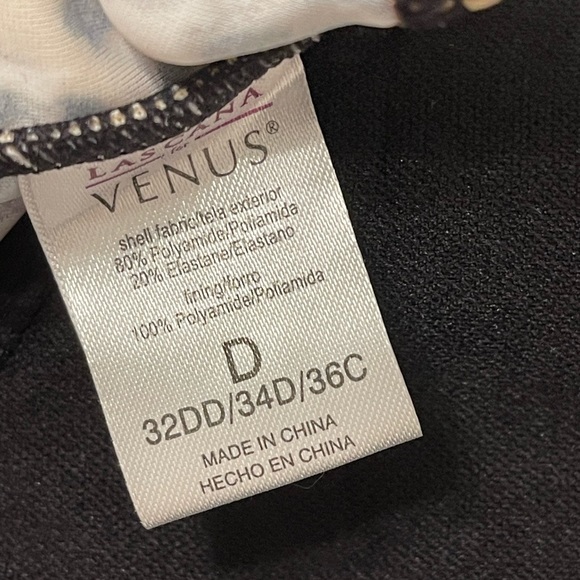 NEW Lascana for Venus Leopard Print Bikini Top Size 32DD/34D/36C - Picture 2 of 3